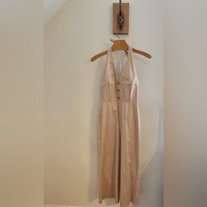 Gianni Bini Cream Halter Jumpsuit